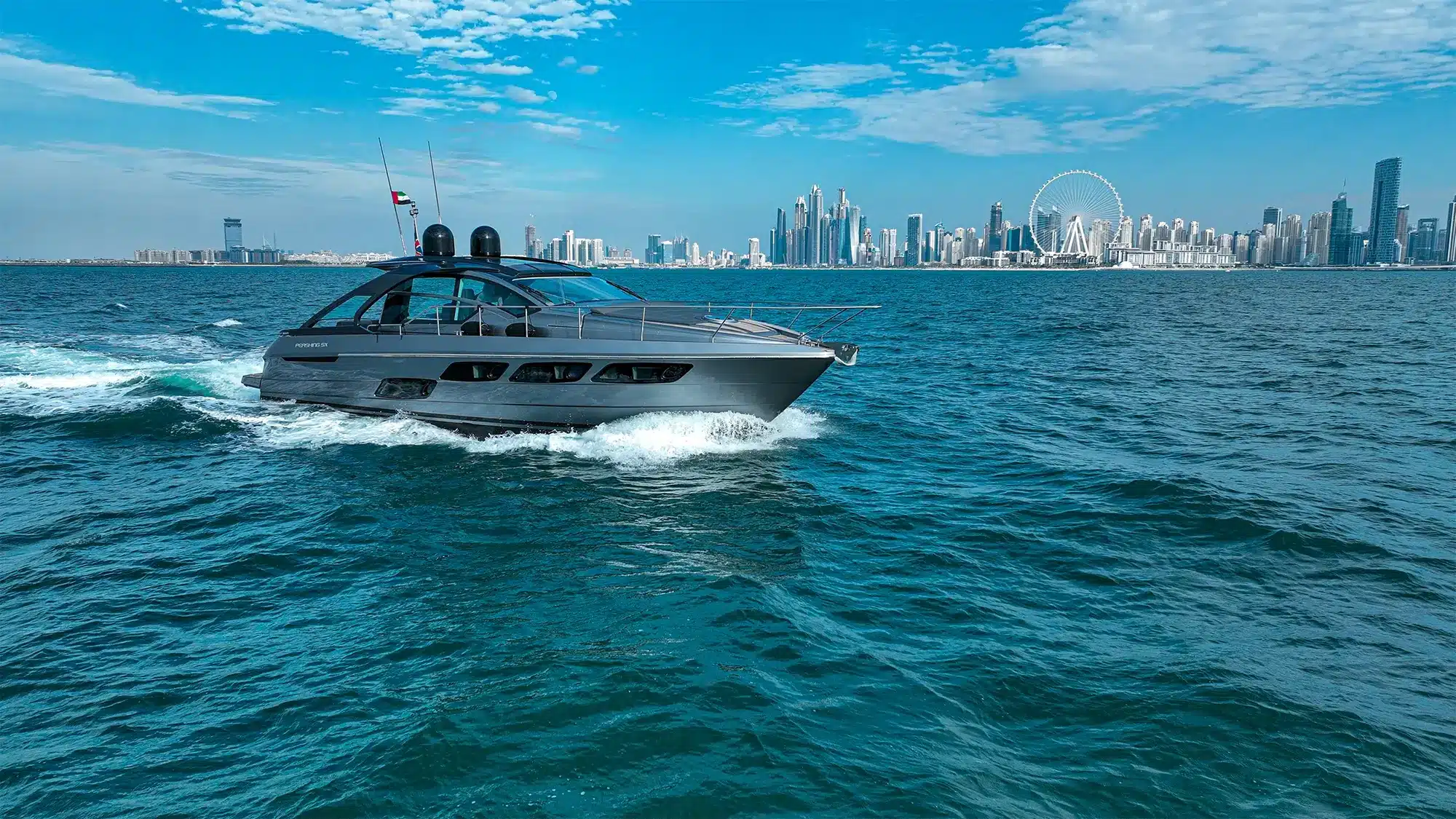 Pershing 5X yacht in Dubai