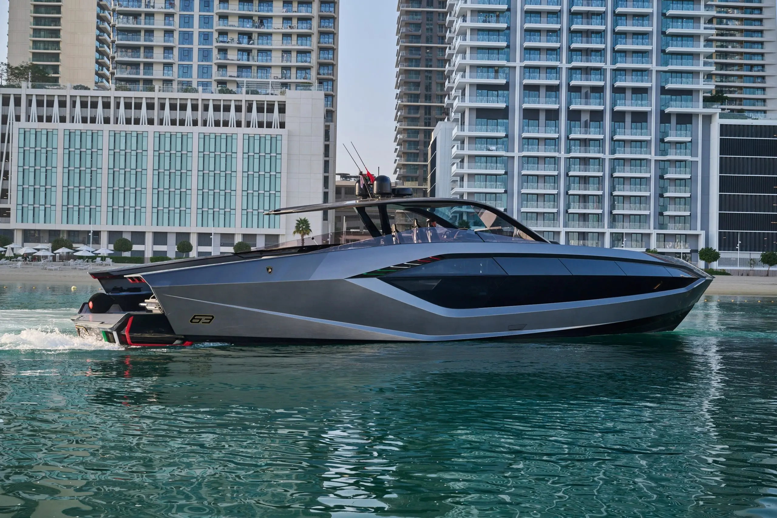 Lamborghini 63 yacht in Dubai